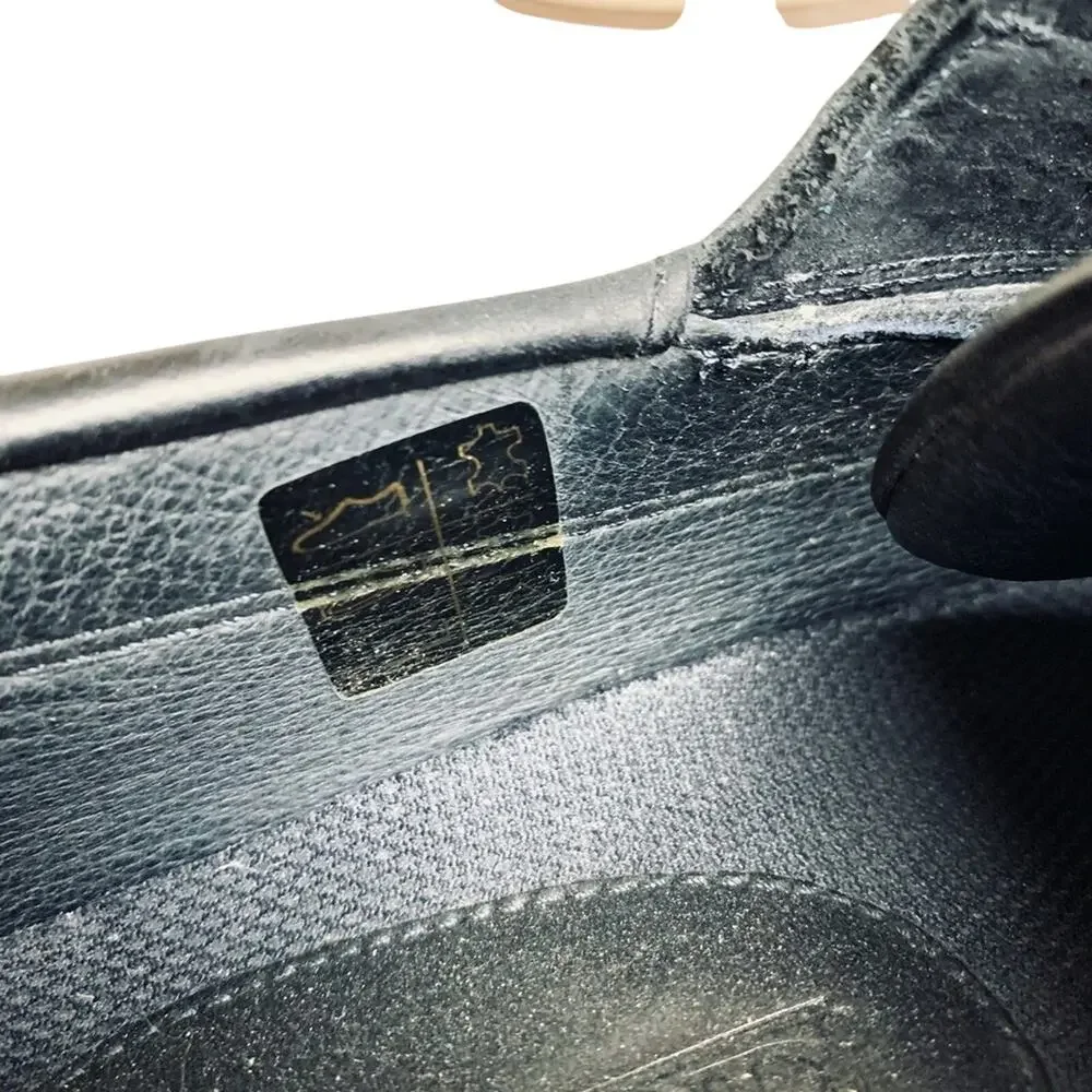 Lands End Mens Nubuck Casual Navy Blue Genuine Leather Boat Shoes Lace Up sz 9